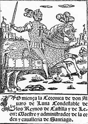 COPERTA CRONICII LUI DON ÁLVARO DE LUNĂ (MILANO, 1546)